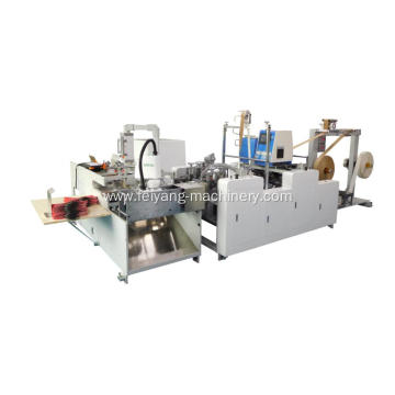 Handle fixing machine for paper bags